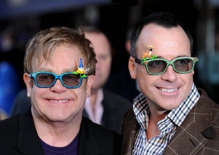 Elton John and David Furnish. Photo: Solarpix / PR Photos