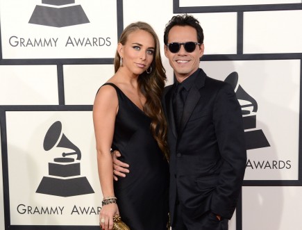 Marc Anthony and Girlfriend Chloe Green Show Affection at Grammy's