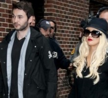 Christina Aguilera Parties in San Diego with Boyfriend and Son