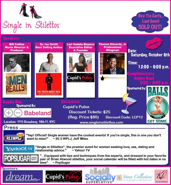 Cupid's Pulse Article: Event Discount: Single in Stilettos in NYC!