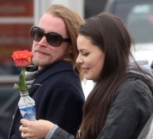 Macaulay Culkin Kisses New Girlfriend Jordan Lane Price in Paris