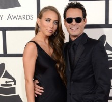 Celebrity Couple Marc Anthony & Chloe Green Get Affectionate at Grammy’s