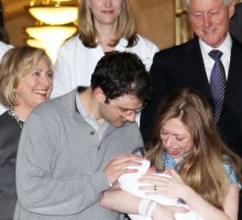 Chelsea Clinton Leaves Hospital With New Daughter Charlotte