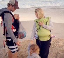Chris Hemsworth Spends a Beach Day with Family