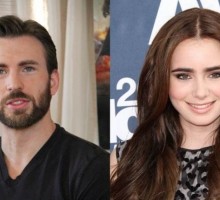 New Celebrity Couple Chris Evans and Lily Collins Step Out for Romantic Dinner Date