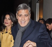 Famous Couple George Clooney and Amal Alamuddin Enjoy NYC Food Tour