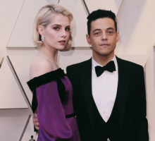 Celebrity Couple News: Rami Malek Gushes Over Lucy Boynton In Oscars Acceptance Speech